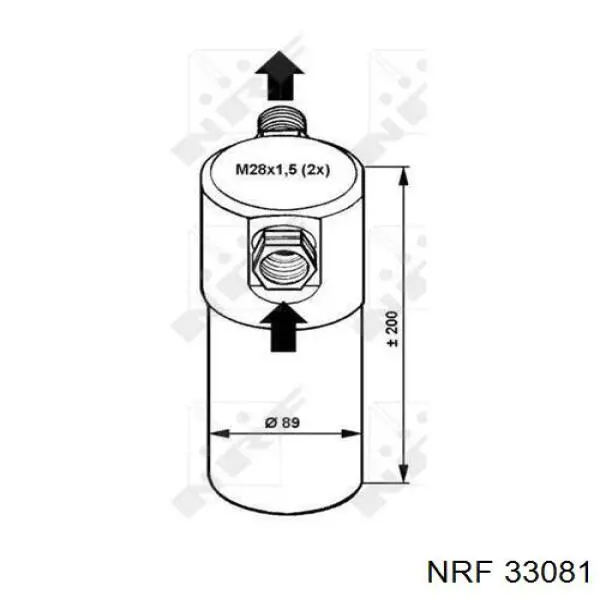 33081 NRF ресивер-осушувач кондиціонера