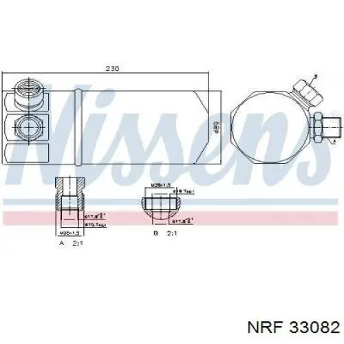 AD35000S Mahle Original Ресивер-осушувач кондиціонера