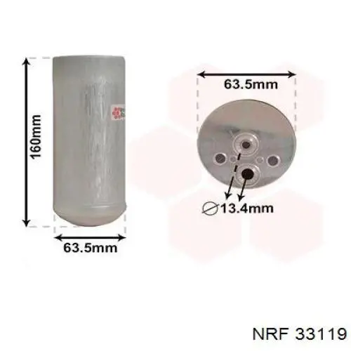 Купити 33119 NRF Ресивер-осушувач кондиціонера