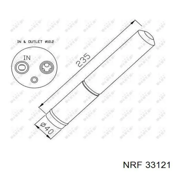 33121 NRF ресивер-осушувач кондиціонера