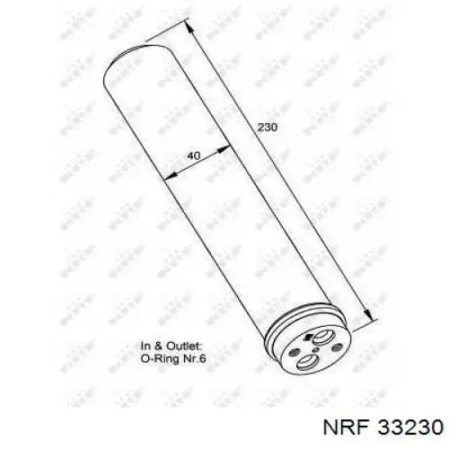 33230 NRF ресивер-осушувач кондиціонера
