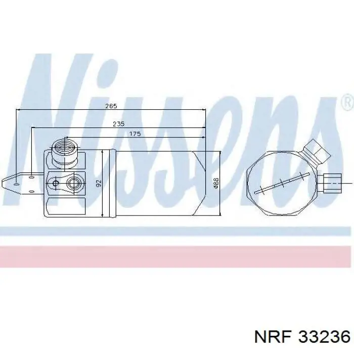 Купити 33236 NRF Ресивер-осушувач кондиціонера