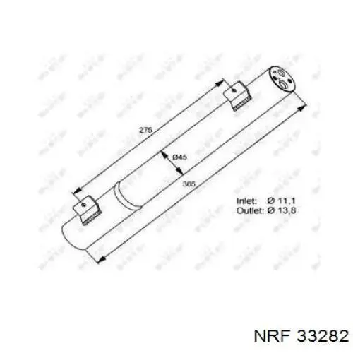 Ресивер-осушувач кондиціонера 260165 REMA-PARTS