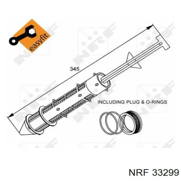 33299 NRF ресивер-осушувач кондиціонера