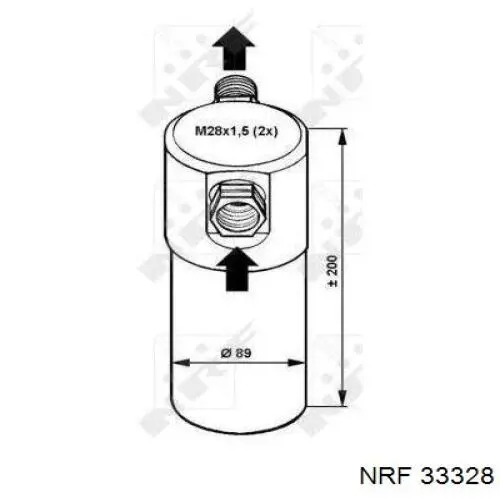 Купити 33328 NRF Ресивер-осушувач кондиціонера