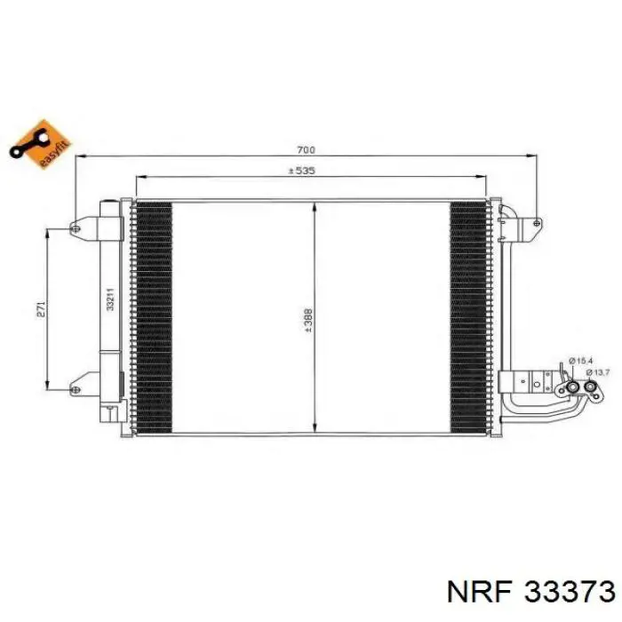 33373 NRF Ресивер-осушувач кондиціонера