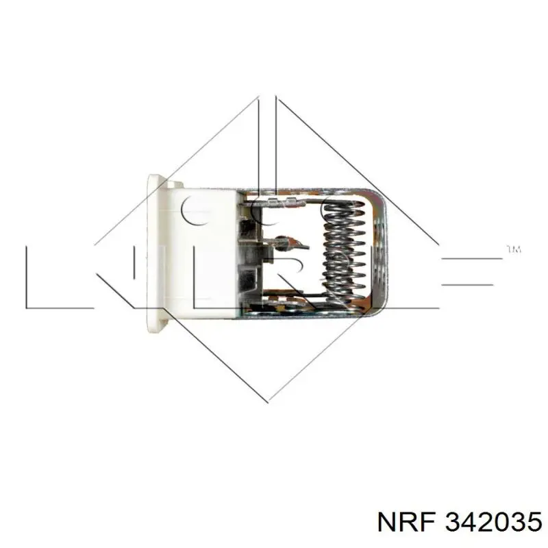 342035 NRF резистор (опір пічки, обігрівача салону)