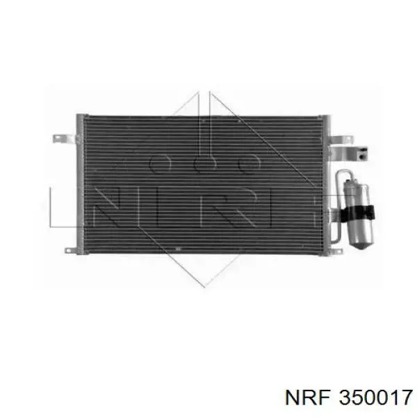 Радіатор кондиціонера 350017 NRF