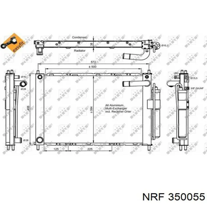Конденсатор кондиціонера Kale 345270 ціна, від 160.89 USD