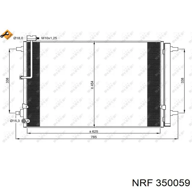 Конденсатор кондиціонера VALEO 822633 ціна, від 112.73 USD