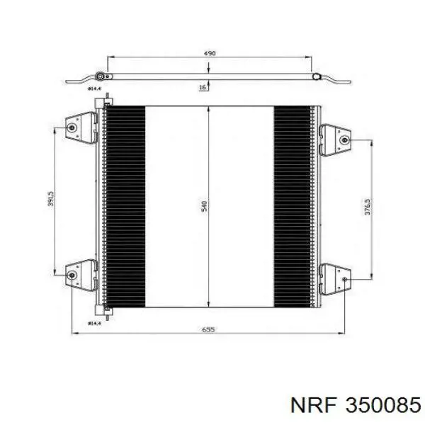 Купити 350085 NRF Радіатор системи охолодження кондиціонера