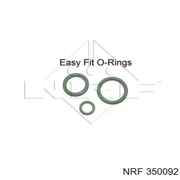 350092 NRF радіатор кондиціонера