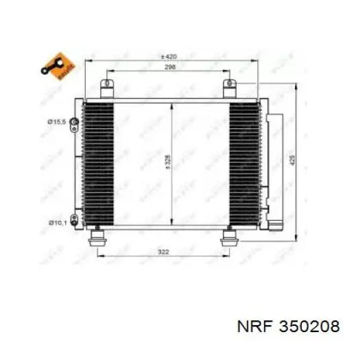 Конденсатор кондиціонера NRF 350208 ціна, від 94.26 USD