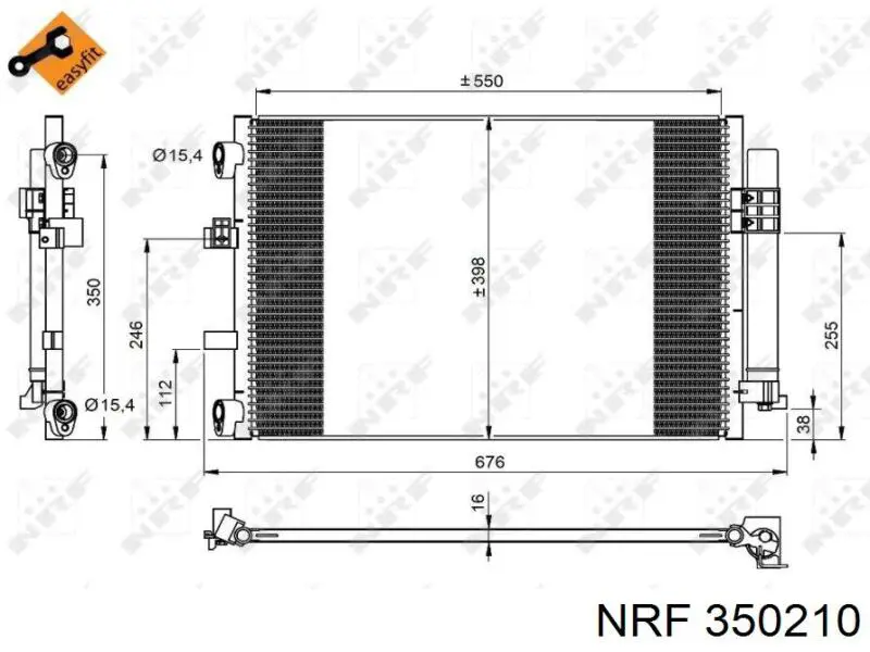 FP28K946 FPS радіатор кондиціонера
