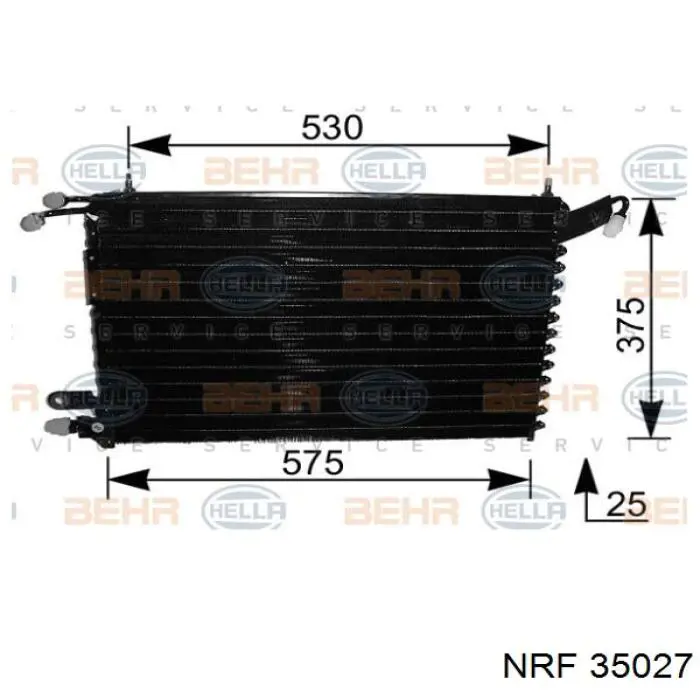 Конденсатор кондиціонера NRF 35027 ціна, від 120.18 USD