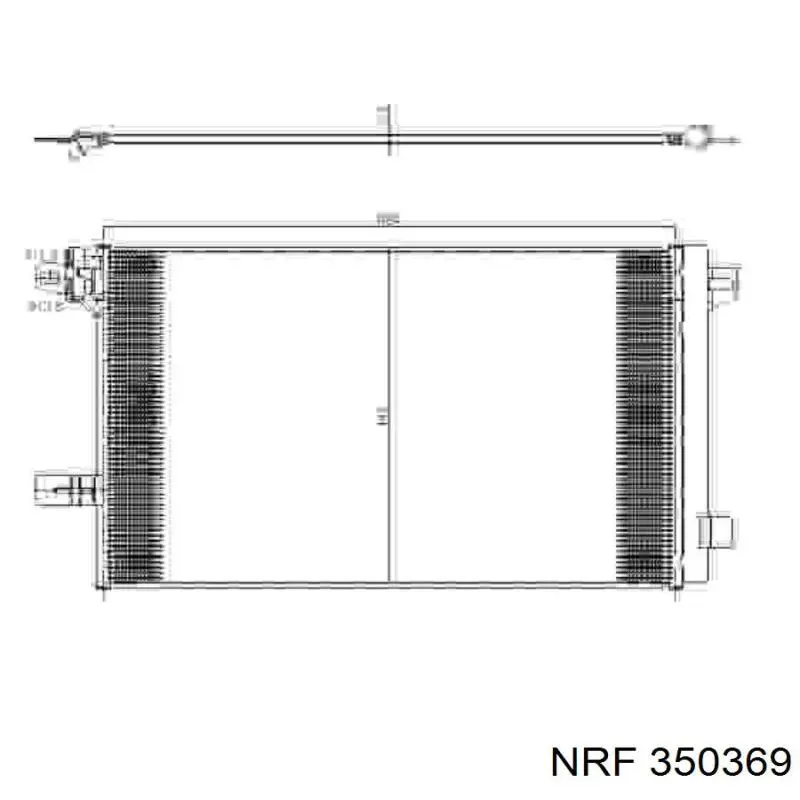 Купити 350369 NRF Радіатор системи охолодження кондиціонера