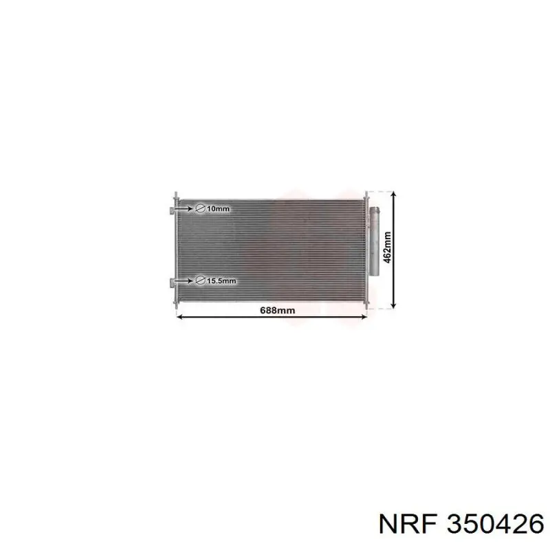 Конденсатор кондиціонера NRF 350426 ціна, від 90.79 USD