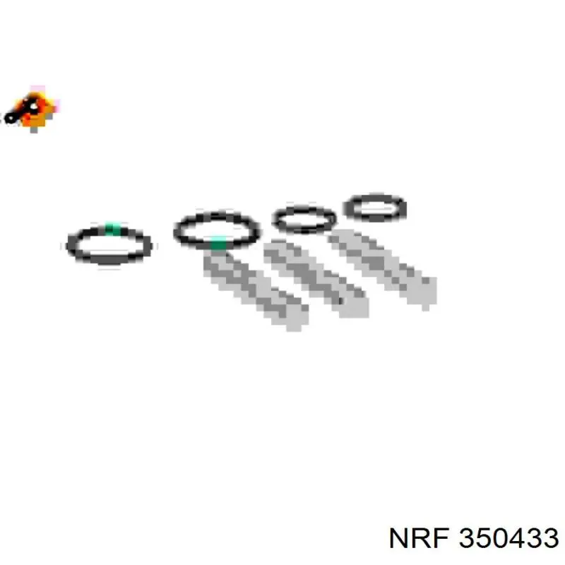 350433 NRF радіатор кондиціонера