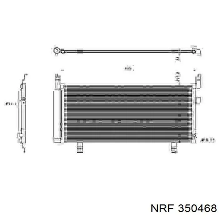 Радіатор кондиціонера 350468 NRF