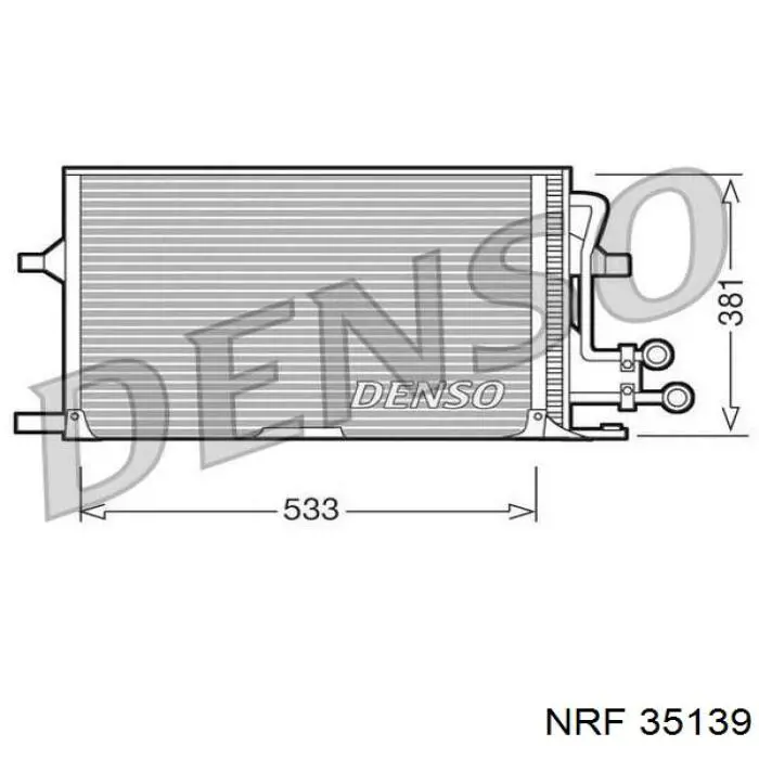 Радіатор кондиціонера 35139 NRF