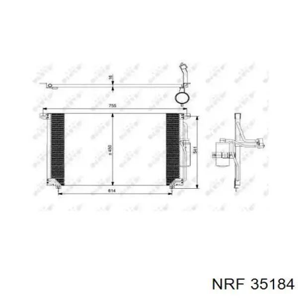 Конденсатор кондиціонера NRF 35184 ціна, від 88.55 USD