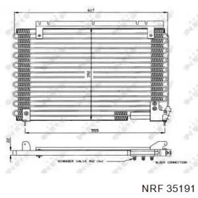 Купити 35191 NRF Радіатор системи охолодження кондиціонера
