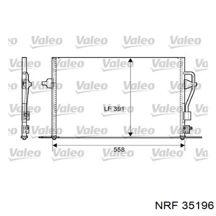 Конденсатор кондиціонера NRF 35196 ціна, від 77.27 USD