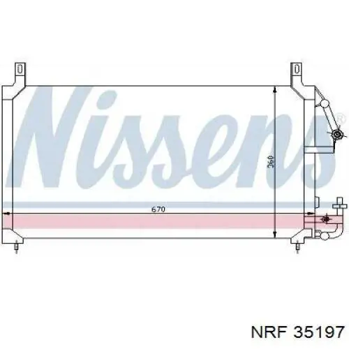 Конденсатор кондиціонера NRF 35197 ціна, від 67.69 USD