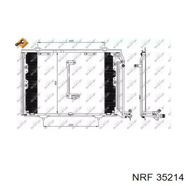 35214 NRF радіатор кондиціонера