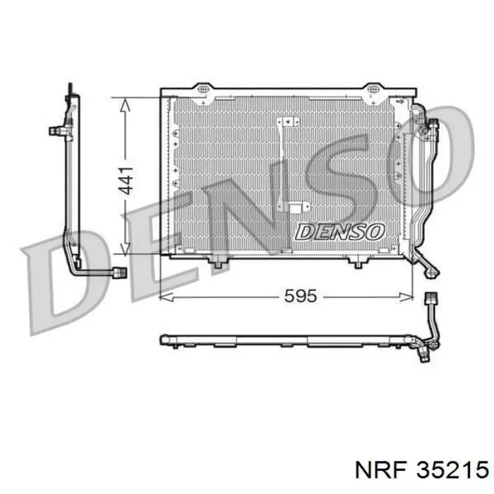35215 NRF радіатор кондиціонера