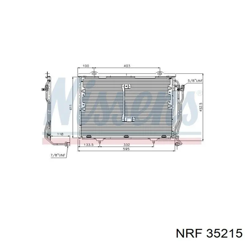 Конденсатор кондиціонера NRF 35215 ціна, від 100.83 USD