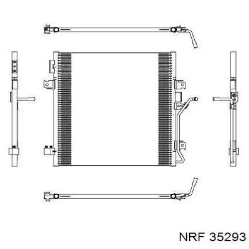 Конденсатор кондиціонера NRF 35293 ціна, від 73.46 USD