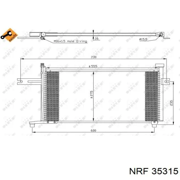 Купити 921106F600 Nissan/Infiniti Радіатор системи охолодження кондиціонера