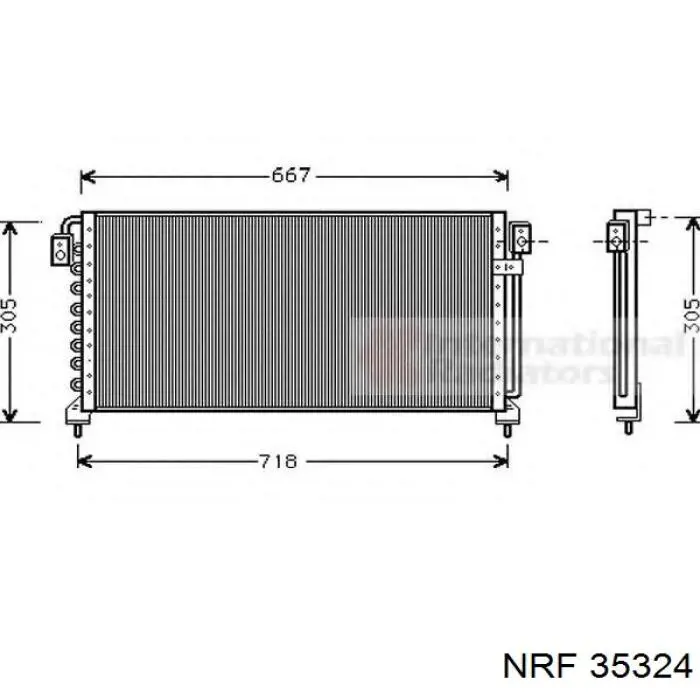 Купити 35324 NRF Радіатор системи охолодження кондиціонера