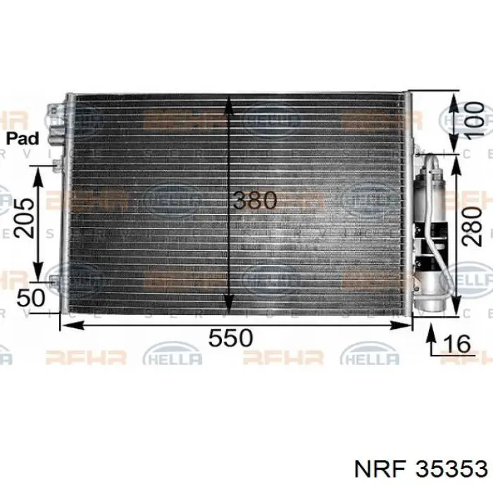 Купити 8671017605 Renault (RVI) Радіатор системи охолодження кондиціонера