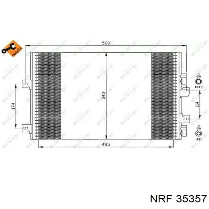 Конденсатор кондиціонера Hart 606460 ціна, від 50.76 USD