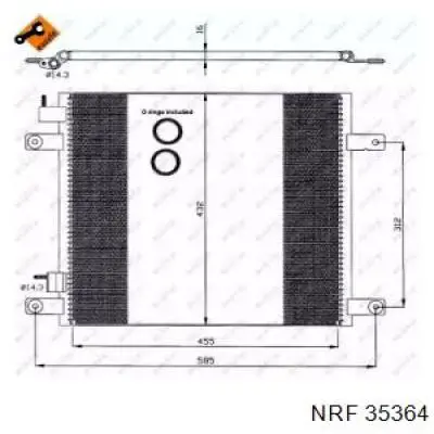 Конденсатор кондиціонера NRF 35364 ціна, від 72.78 USD