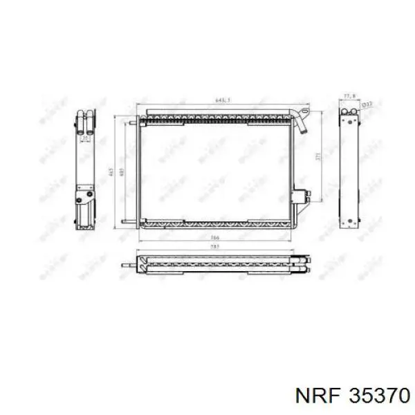 Радіатор охолодження кондиціонера NRF 35370
