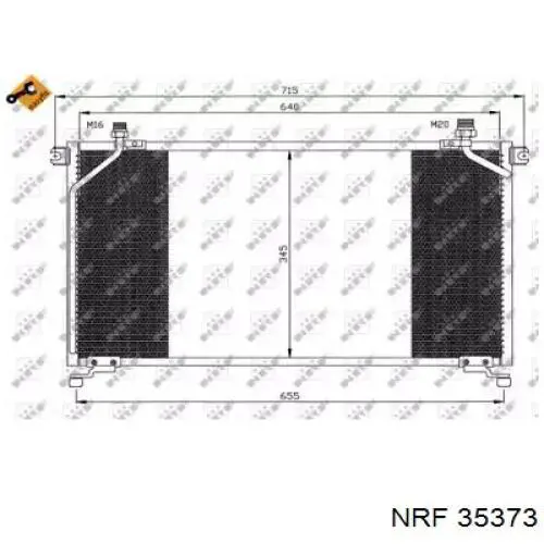 Купити 35373 NRF Радіатор системи охолодження кондиціонера