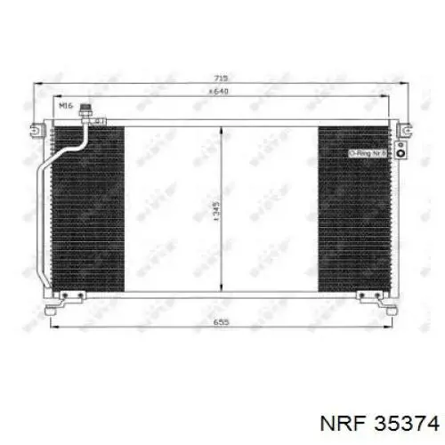 921100F060 Nissan/Infiniti Конденсатор
