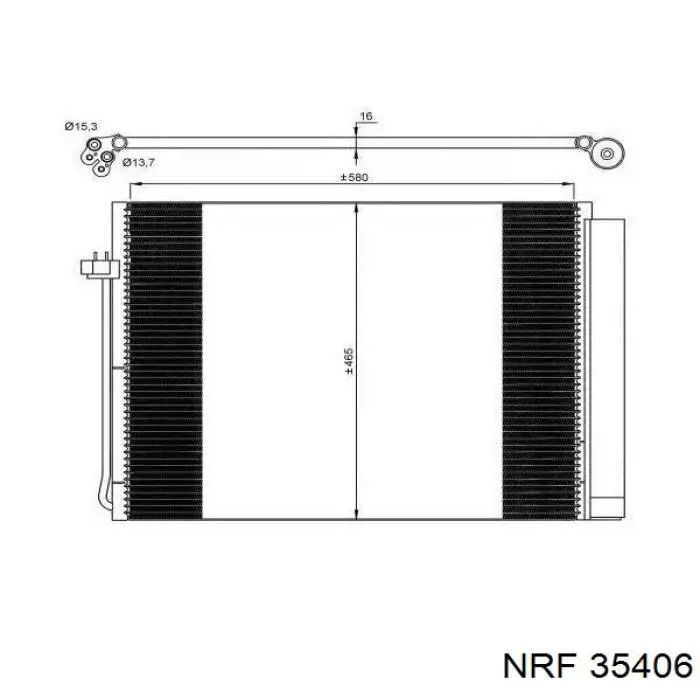 Конденсатор кондиціонера NRF 35406 ціна, від 76.01 USD