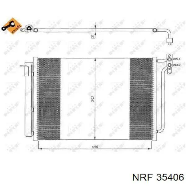 35406 NRF радіатор кондиціонера