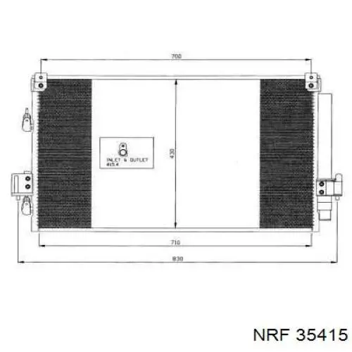 Конденсатор кондиціонера Mitsubishi MR283982 ціна, від 61.73 USD