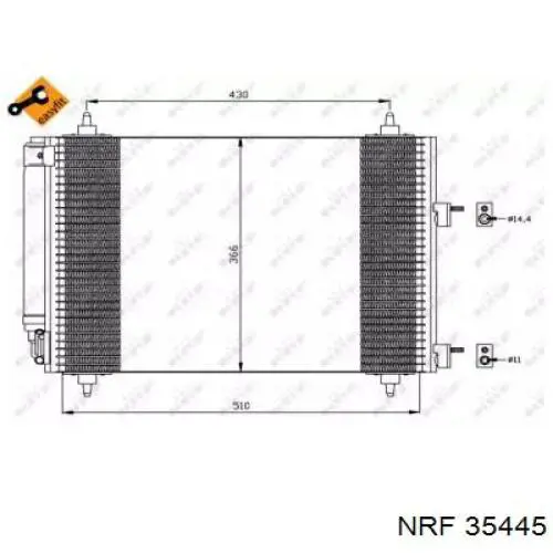 35445 NRF Конденсатор