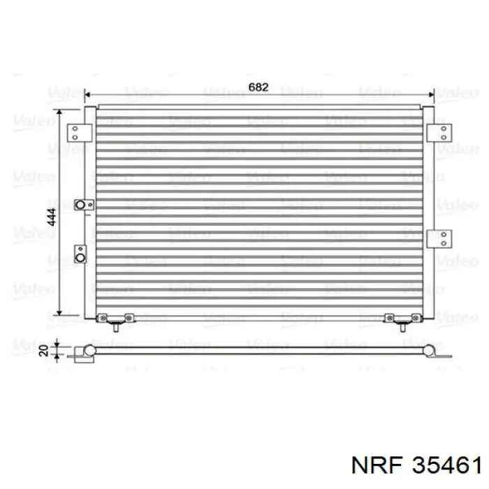 AC382000S Mahle Original Конденсатор