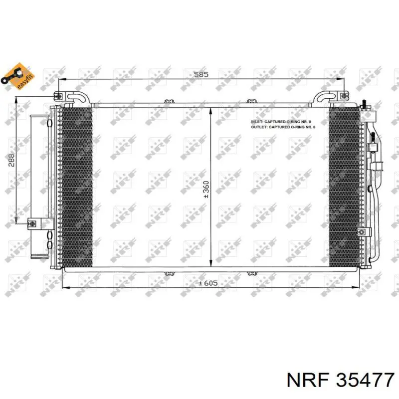 Радіатор охолодження кондиціонера Maxgear AC830190
