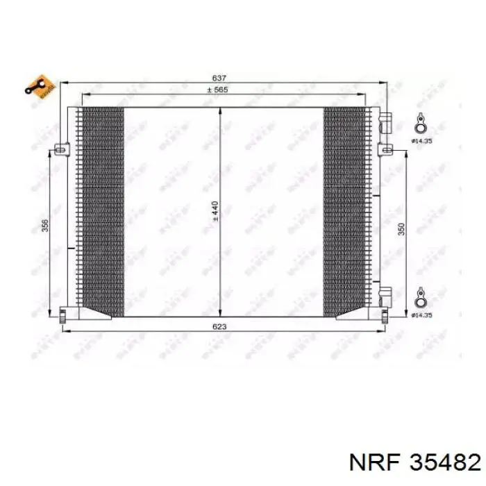 CF2014412B1 Delphi радіатор кондиціонера