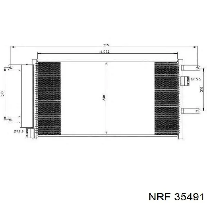 35491 NRF радіатор кондиціонера