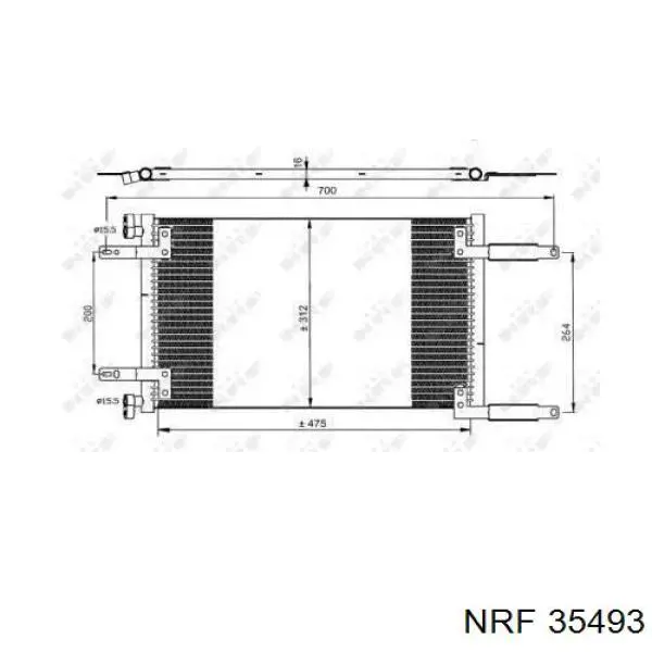 46811208 RSA радіатор кондиціонера