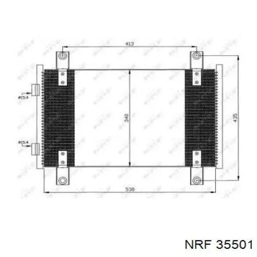 Конденсатор кондиціонера NRF 35501 ціна, від 78.27 USD